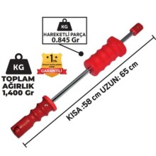 Pdr Kaporta çektirme kolu Uzun Kısa Ayarlı Plastik Sap Plastik Uç .65cm